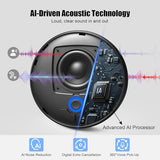 Conference Speaker and Microphone, 4 AI Mics 360° 20ft (7m) Voice Pickup, Noise Reduction, USB C & Bluetooth 5.3 (20m & 66ft) Speakerphone