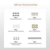 pertetey 95 x 40 in Home Gym Mirrors, Frameless, 2-Pack
