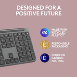 Wireless Keyboard, Sleek Design, Switch Typing, Quiet Typing, Bluetooth, Multi-OS, Windows, Mac, Chrome - Graphite Logitech
