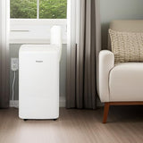 Whirlpool 14,000 BTU Portable Air Conditioner with Dehumidifier for Living Room, Apartment, or Bedroom, 115V, Portable AC for Large Rooms up to 700 Square Feet with Remote, 3 Speeds, and Timer, White