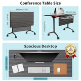 Folding Conference Room Tables with Wheel -Modern Large Modular Conference Table