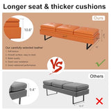 kinbor Waiting Room Bench for Salon - Modern Bench Waiting Room Chairs