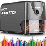Heavy Duty Electric Pencil Sharpener, Auto Stop Classroom Pencil Sharpeners for 6-11mm No.2/Colored Pencils