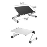 Aluminum Alloy Laptop Portable Foldable Adjustable Laptop Desk Computer Table Stand Tray Lap PC Folding Desk