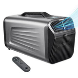 Outohome 5200BTU Portable Camping Air Conditioner For Tent Outdoor and Indoor Use,400W Low Power for RV,Truck,Van and Car Cooling (Dark Silver)