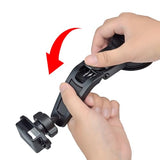 UAYESOK Adjustable Walkie-talkie Car Mount, Speaker Mic Vehicle Holder (Vacuum Suction Cup, Windshield Dashboard Mounting) For HT, 2 way radio, Scanner