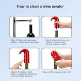Electric Wine Aerator Dispenser Set – Automatic Wine Decanter & Pourer with LED Display, 200ml Smart Pour Control, Rechargeable Wine Pump