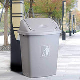 Outdoor Trash Cans Bins 17.1Gallons Large Capacity Top Swing Cover Trash Canr Outdoor School Hotel Kitchens