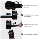 Ankle Weights Wrist Weights for Men Women, 1 Pair Adjustable Removable Steel Weighted Plates Arm Leg Weights for Walking
