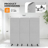 Room Divider Screen, Freestanding Privacy Partition Wall