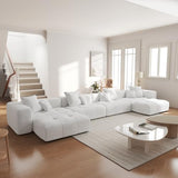JACH 183.5 Inch U-Shaped Modular Sectional Sofas, Modern 4-Seater Couch with Chaise Ottomans