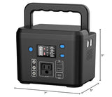 200W Portable Power Station, Powkey 120Wh/33,000mAh Power Bank with AC Outlet, 110V 6 Outputs Solar Generator External Battery Pack with LED Light for Home Use and Outdoor Camping