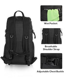 WATERFLY Lightweight Packable Hiking Backpack: 30L Foldable Travel Daypack Ultralight Camping Day Pack for Woman Man