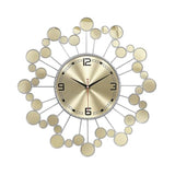 PSYCHE GOD 23 Inch Large Metal Wall Clock Silent Non‑Ticking Battery Operated Modern Starburst Decorative Clock for Living Room Bedroom Kitchen Office