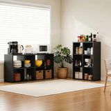 LUCKLIFE 6-Cube Storage Organizer, Stackable Modular Bookcase Shelf