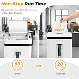 150-Sheet Paper Shredder Heavy Duty, Micro Cut and CDs/Cards, P5 Ultra Security, 60 Min Non Stop Shredder for Home Office