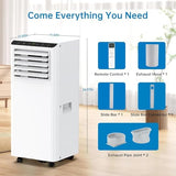 GAOMON 8000 BTU Portable Air Conditioner 2PCS, 3-in-1 AC Unit with Cool Dehumidifier Fan for Rooms up to 350 Sq.Ft, Quiet AC with Remote Control, 24H Timer, Sleep Mode & Window Kit, R32 Refrigerant