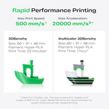 Creality K2 SE 3D Printer, 500mm/s High-Speed Printing, Support Multi Color 3D Printing Needs CFS, Solid Metal Build
