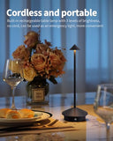 Modern Cordless Table Lamp Set of 2, Portable LED Desk Lamps