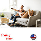 FOAMYFOAM High Density 4 inch Thick, 24 inch Wide, 24 inch Long Upholstery Foam, Cushion Replacement
