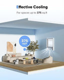 Window Air Conditioner 6,000 BTU with WiFi, Energy Saving Window AC Unit Cools Up to 250 Sq.Ft. with Remote & App Control & Timer, 115V Air Conditioner for Bedroom, Living Room, and Small Room