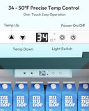 EUHOMY 6 Cu.Ft Commercial Refrigerators, Beverage Refrigerator with Lock
