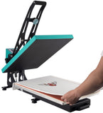 Montary 16x24 Commercial Grade Semi-Automatic 1800W High Pressure Multifunction Heat Press Machine: Boasting a Slide Out Lower Platen, Fast Heating & Infrared Positioning,Green