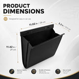Quoriel Car Trash Can Leak-Proof, 4 Pack Black Large Capacity Auto Trash Bin