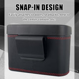 YGDMD Car Trash Can with Lid,Press-Top Car Trash Bin with 30PCS Cars Trashs Bags, Multi-Function & Small Cars Garbage Can