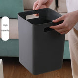 YUANQING Trash Can Press Lid Garbage Container Bedroom Toilet Office Kitchen Dustbin Desktop Waste Bins
