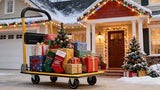 Foldable Push Cart Dolly - 330lb Capacity Moving Cart