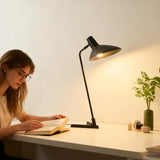 Desk Lamp Metal Modern Table Lamp 22", Adjustable Neck (4000K) with Adjustable Switch