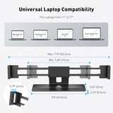 Laptop Locking Station, Premium Aluminum MacBook Security Lock with High-Security Copper Cylinder