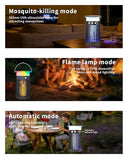NEXLY SJZ-091 Solar Bug Zapper Portable Outdoor Waterproof Mosquito Killer Indoor Home Rechargeable Fruit Fly Trap 4200V Electric Gnat Traps for Room Garden Courtyard Kitchen Camping Backyard
