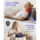 BOB AND BRAD Cordless Back Massager with Heat FSA Eligible HSA, Shiatsu Back Massager for Pain Relief Deep Tissue, 3D Kneading Massage Pillow for Pain Relief, Soothing Full-Body Relief for Family