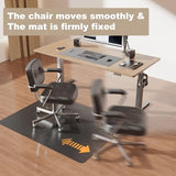 Thickened to 2.0mm] 60"x 75" Office Chair Mat for Hardwood, Vinyl Computer Floor Mat