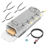 ATkrou 4 Burner Propane Blacksmith Forge Kit, 2600°F Metal Forge