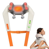 IKEEPFIT Cordless Neck Massager with Heat, 6D Shiatsu Neck & Shoulder Massager for Pain Relief Deep Tissue, Dual-Sided Massage Heads, Relaxing Electric Kneading Massage, Best Gift for Men Women