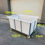 Industrial Dollies with Handle, Heavy Duty Hand Push Material Transport Trolley, Utility Cart with Wheels