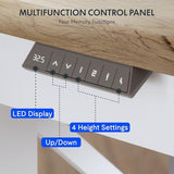 FLEXISPOT L-Shaped Executive Electric StaL-Shaped Executive Electric Standing Desk, 62"x48" Wood Farmhouse Home Officending Desk, 62"x48" Wood Farmhouse Home Office Height Adjustable Corner Desk with Drawer (3 Packages)