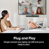 Connect - AI Conference Room System with Android OS, Zoom Certified, Dual-4K Cameras, Speaker Tracking, 14-Mic Array