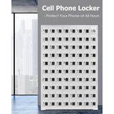 Stainless Steel Phone Lock Box - Secure Storage Cabinet for Devices, Ideal for Students, Teachers & Employees, Independent Keys, Locking Mechanism for Safety & Organization