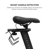 Freebeat Boom Basic Smart Indoor Cycling Bike, Swiss Design Space-Saving Exercise Bike for Home, Auto Resistance, Stationary Bike with Screen (Arctic White)