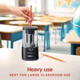 Staples Electric Pencil Sharpener, Black – Heavy‑Duty Classroom Sharpener for Teachers