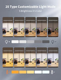 Kary LED Desk Lamps for Home Office, Tall Desk Light with Base, Flexible Gosseneck Adjustable Height 5-Level Dimmable Brightness
