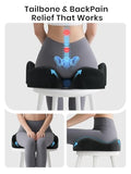 Benazcap Large Memory Foam Office Chair Cushion Seat Pad, Ergonomic Seat Cushion for Sciatica