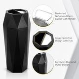 Commercial Trash Can Large Garbage Can Stainless Steel Open Top Industrial Waste Container with Lid