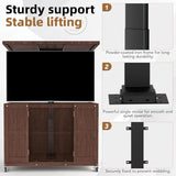 Coperat Solid Wood Outdoor Motorized TV Lift Cabinet for 32–65” TVs