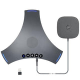 PolaTab Conference Speaker and Microphone, Bluetooth/USB/Dongle Speakerphone w/ 3+1 Mics, 360° Enhanced Voice Pickup