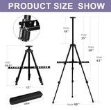 Art Painting Artist Easel Stand, Painting Display Easel Stand,Portable Adjustable Iron Tripod Display Stand with Bag